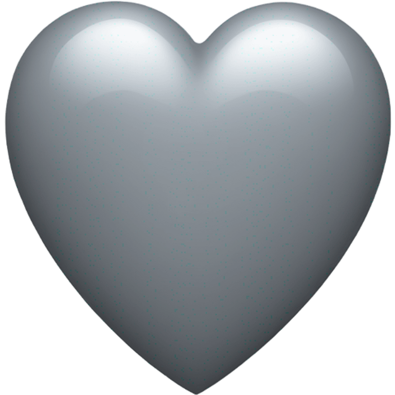 Un corazón gris con brillos  emoji