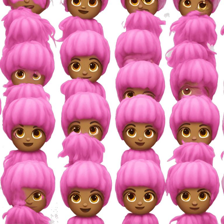 Pink bobbles emoji