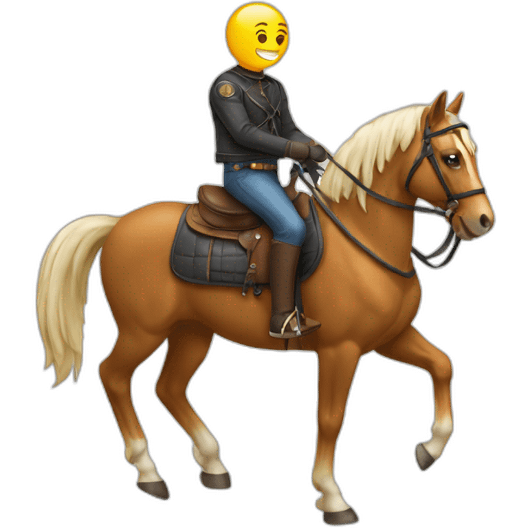 chat sur un cheval emoji