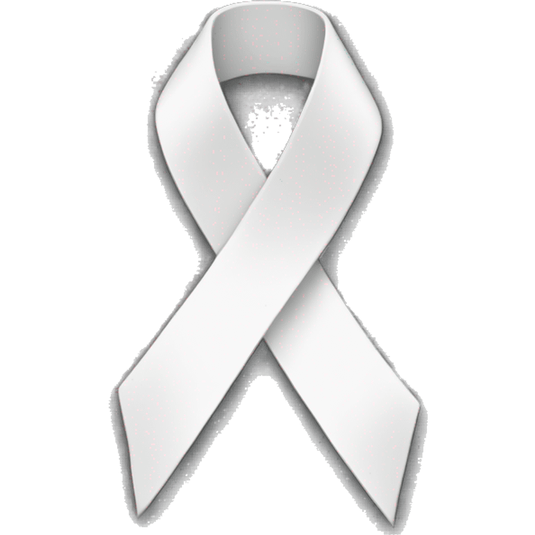 White ribbon emoji