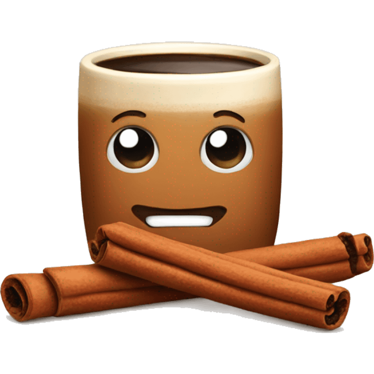 cinnamon with coffee  emoji