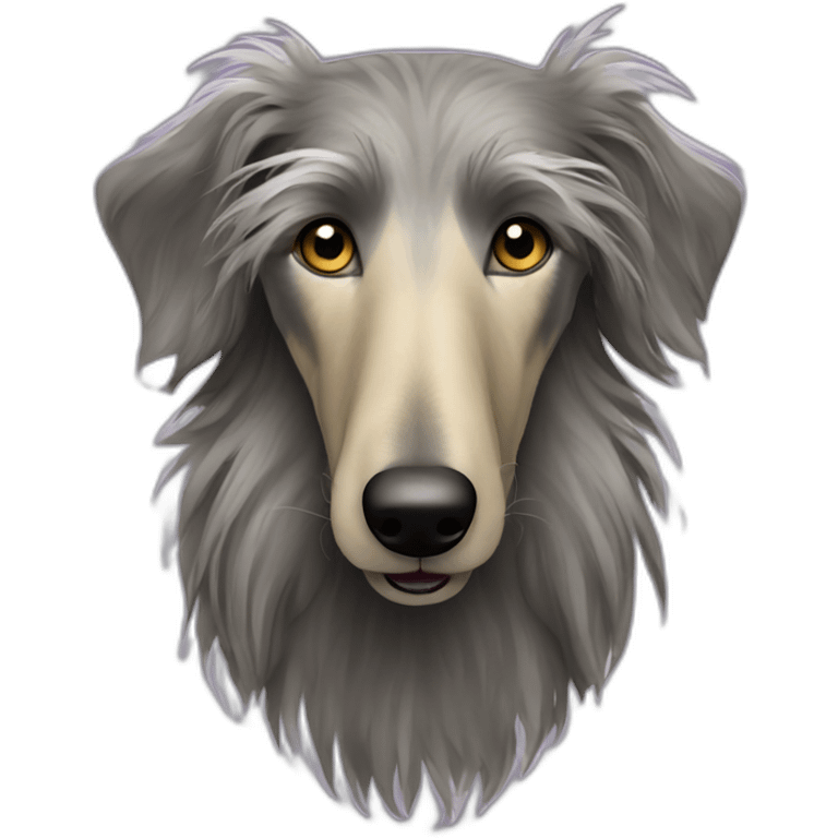 Scottish deerhound yellow fur emoji