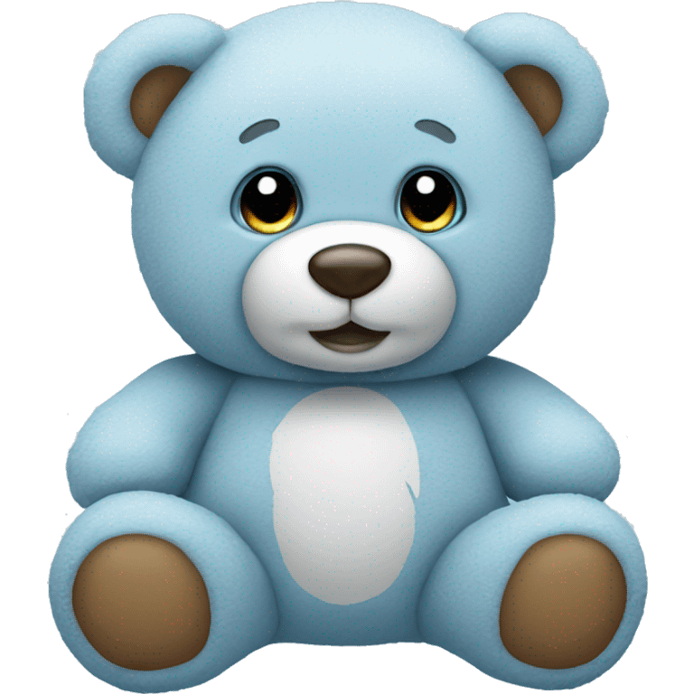 ice blue teddy bear emoji