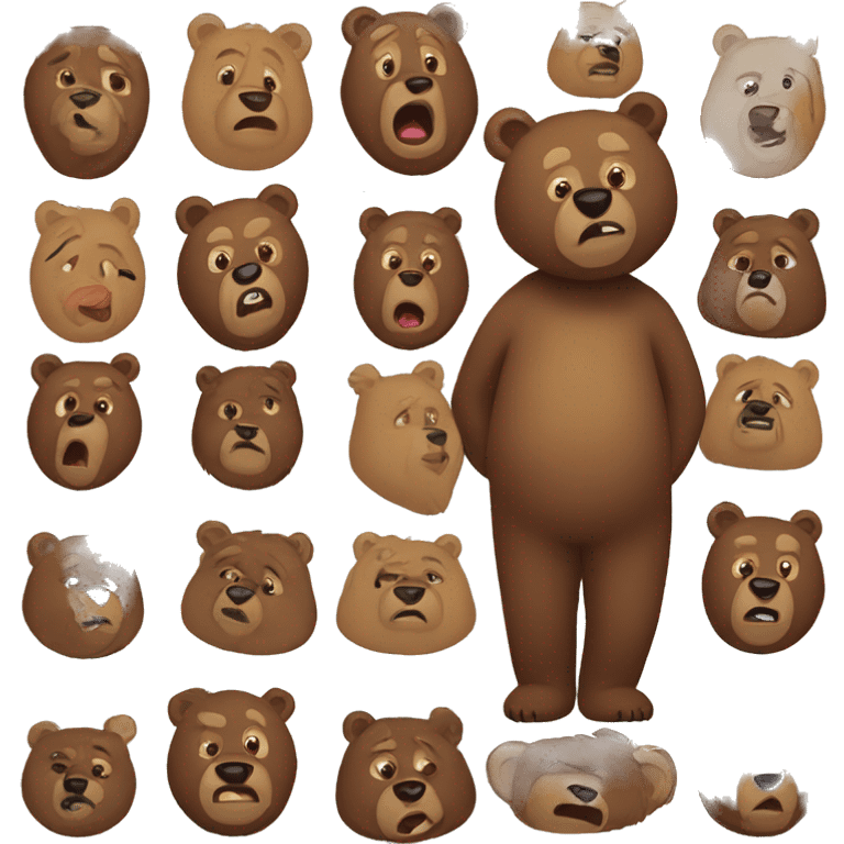 Bear misses his wife emoji