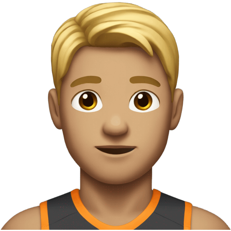 An athletic individual with a defined upper body and subtle natural features emoji