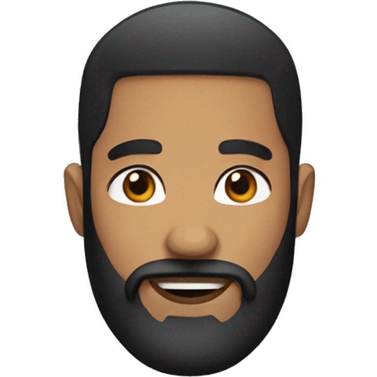 mixed race with a black beard emoji