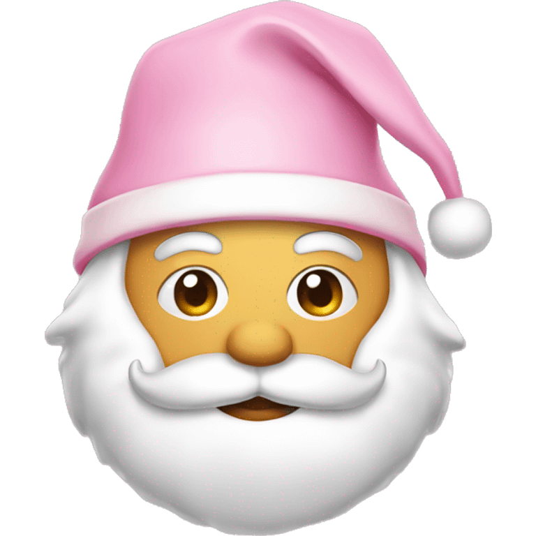 Light pink Santa hat emoji