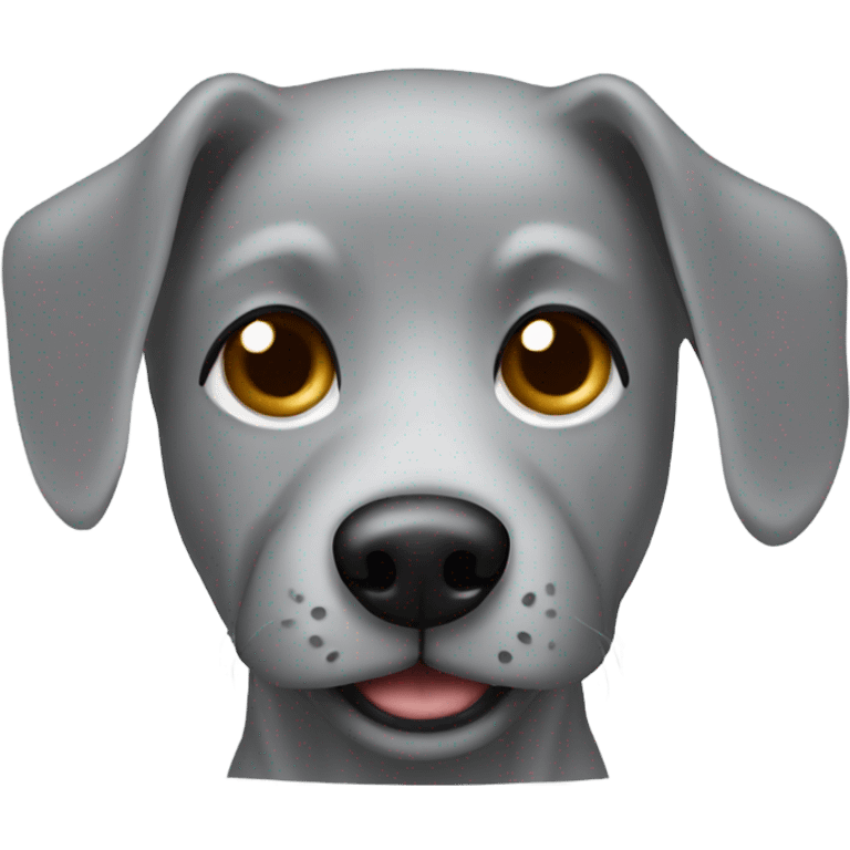 grey dog coffee emoji