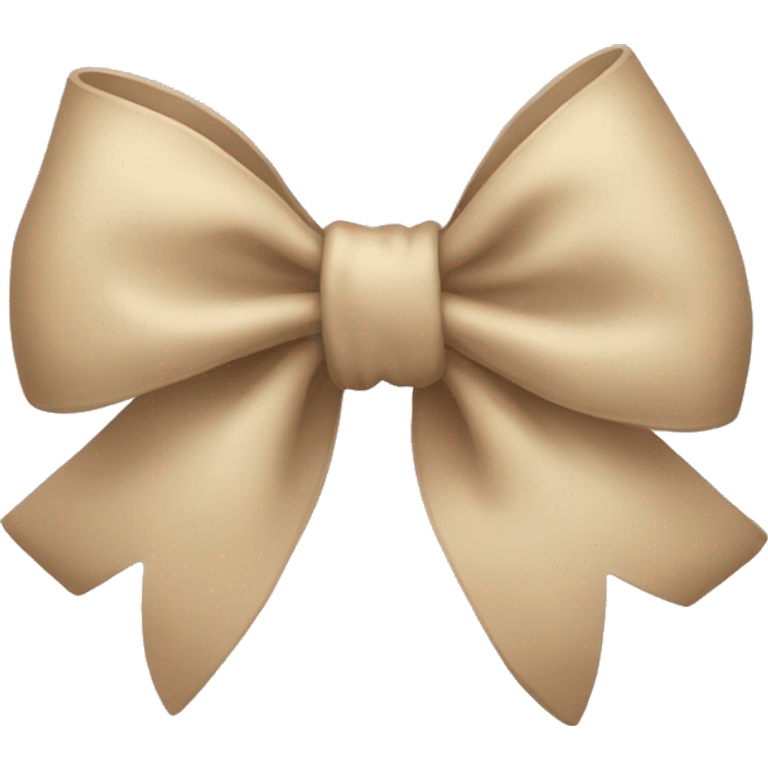 Beige bow emoji