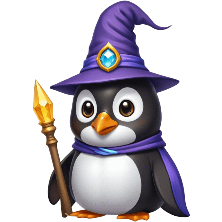 Penguin Wizard emoji