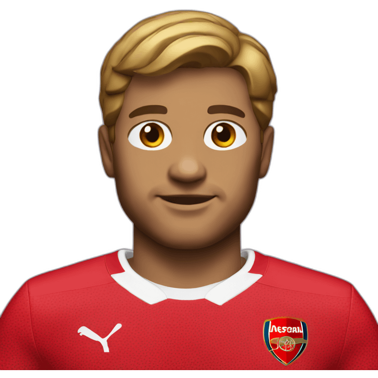 Arsenal red home shirt emoji