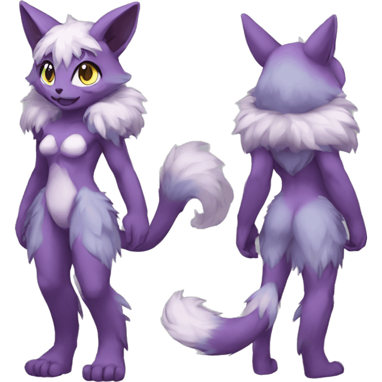 Anthro Sona Fakemon Full Body emoji