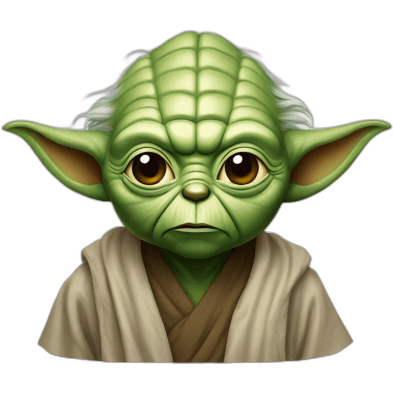 crazy yoda star war emoji