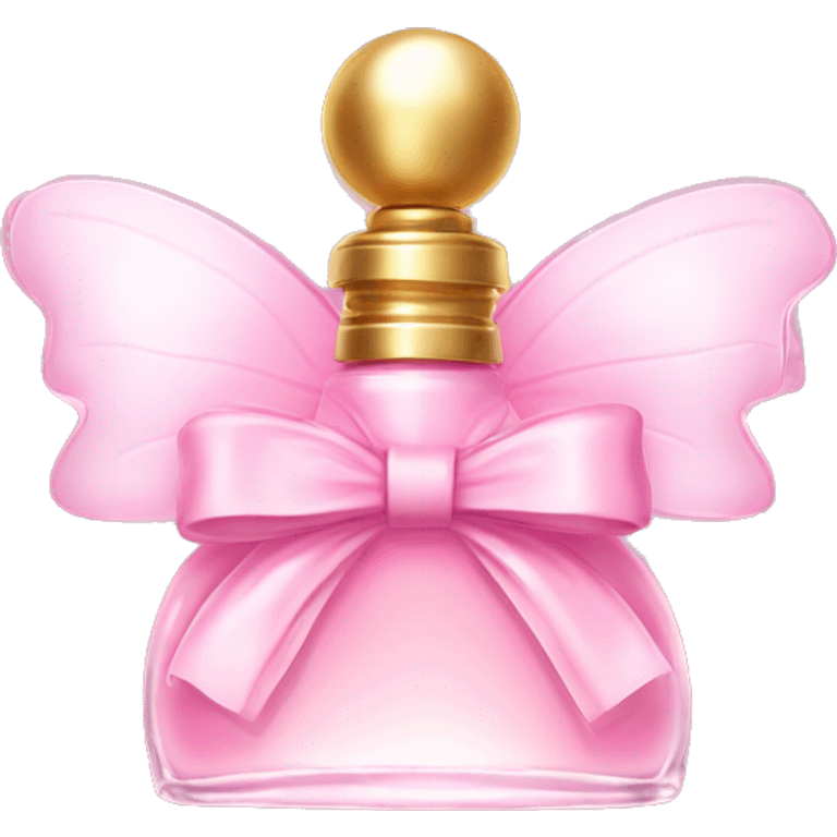 Fairy light pink perfume in bow emoji