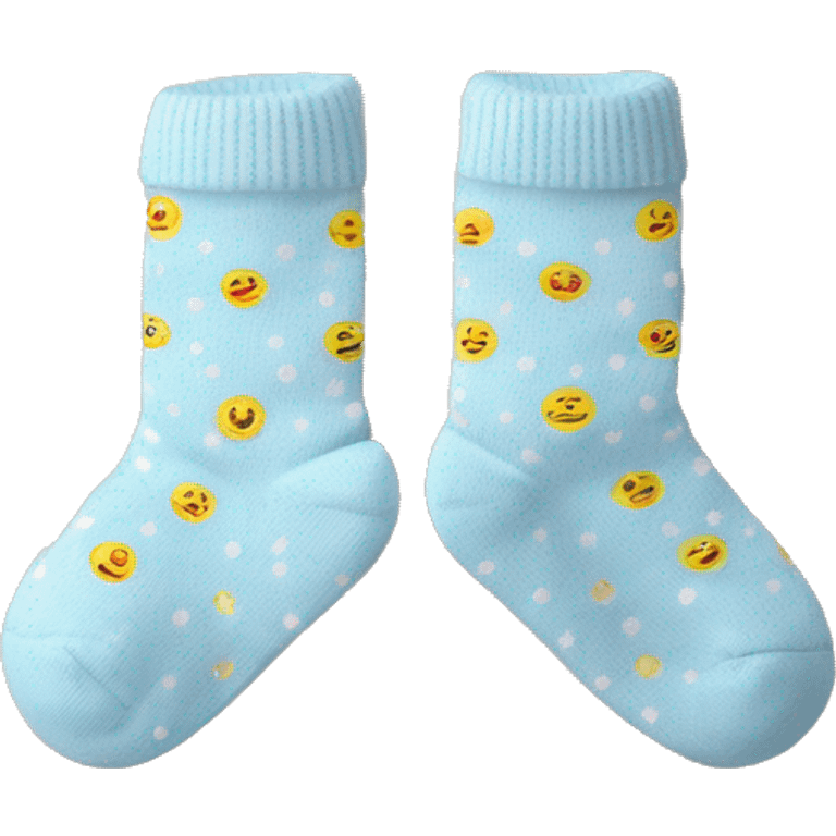 dotted newborn baby socks emoji