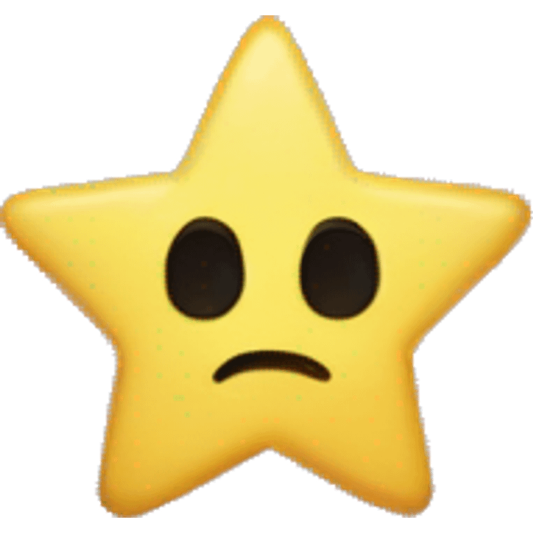 half empty star emoji