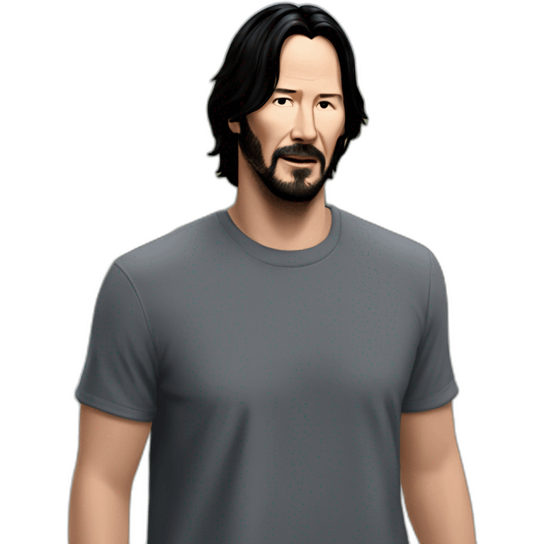 keanu-reeves wearing shirt emoji