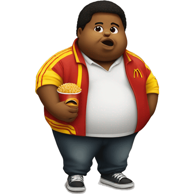 Fat kid with mcdonalds emoji