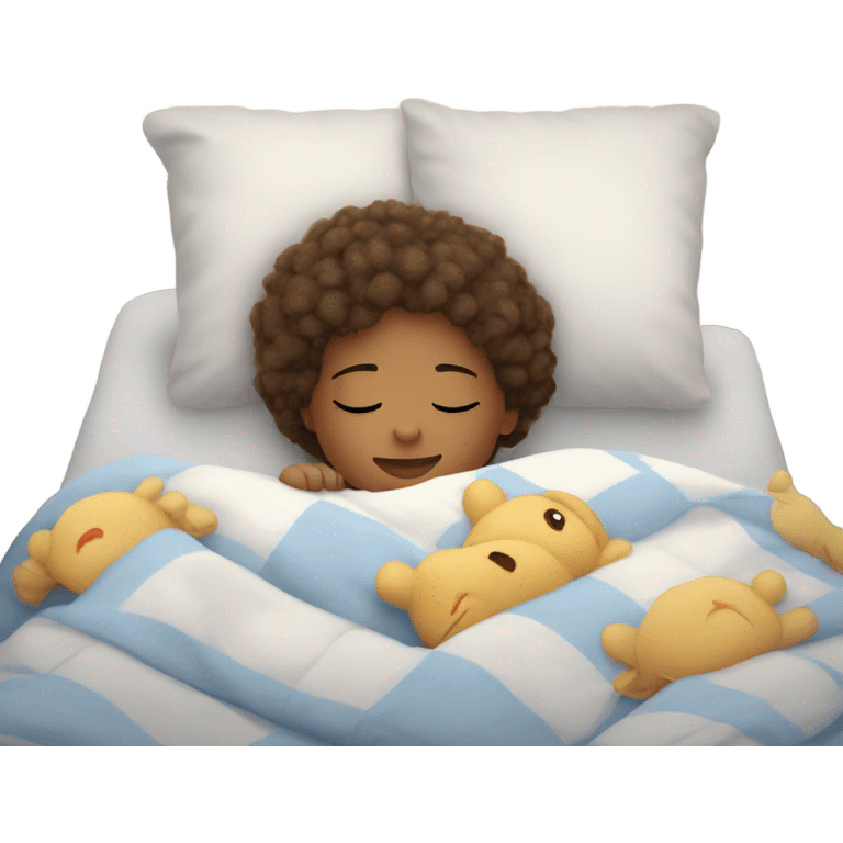 Child in bed emoji