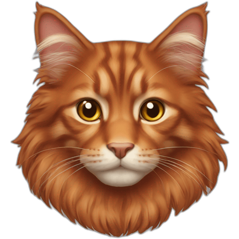 Red Main coon emoji