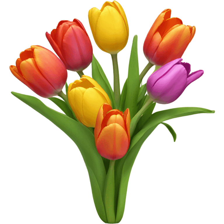 spring emoji with tulips  emoji