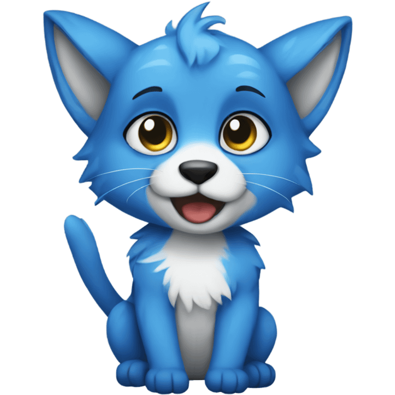 Blue fursona  emoji