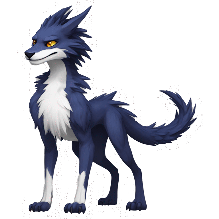 Cool Edgy Modern Vernid-Sergal species by LiLaiRa full body emoji