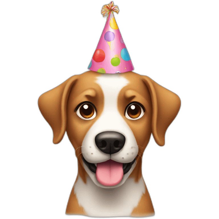 Birthday dog emoji