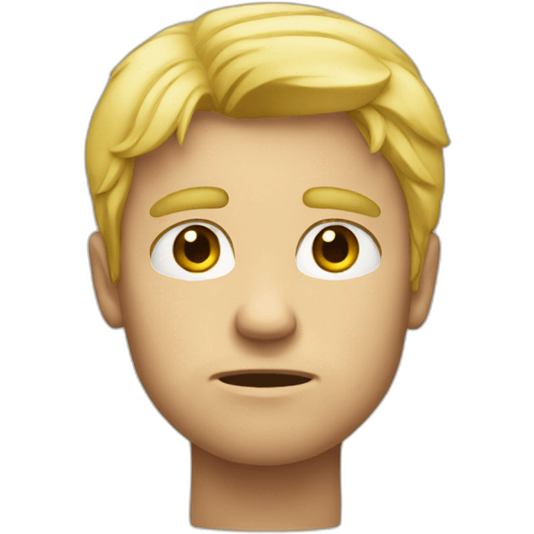 blond man sad emoji