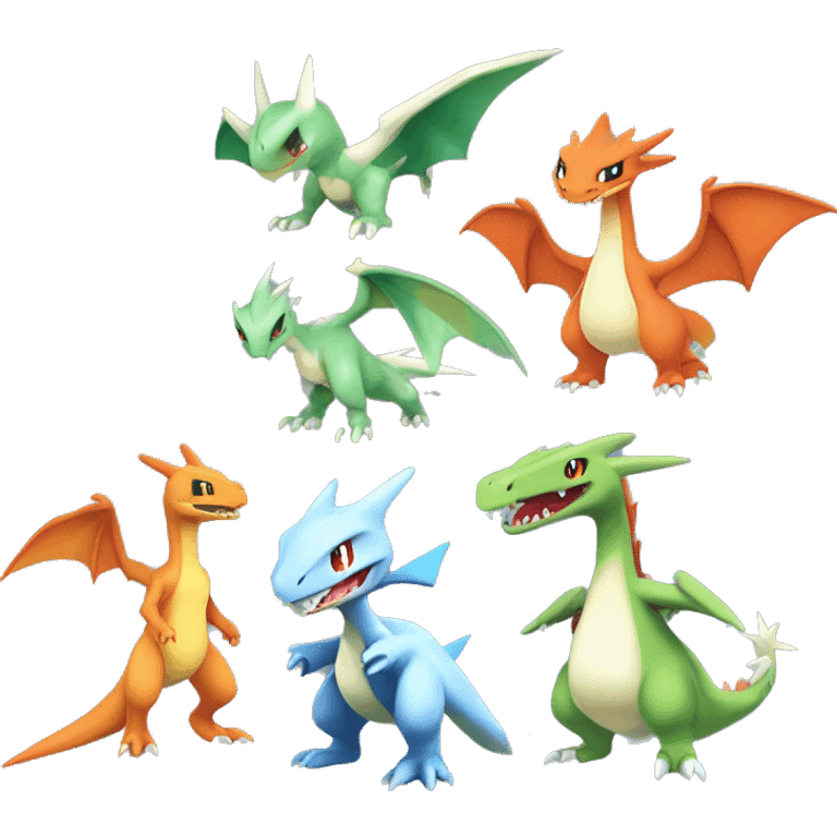  Latios-Silvally-Flygon-Charizard-Fakémon Full Body emoji