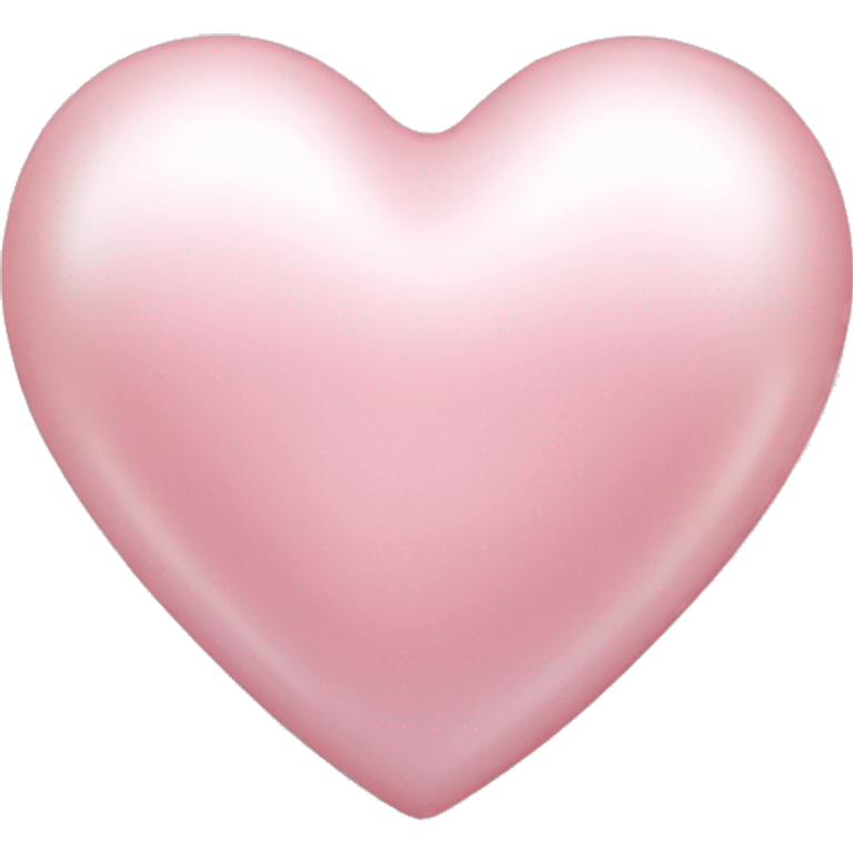 pearl light pink heart emoji