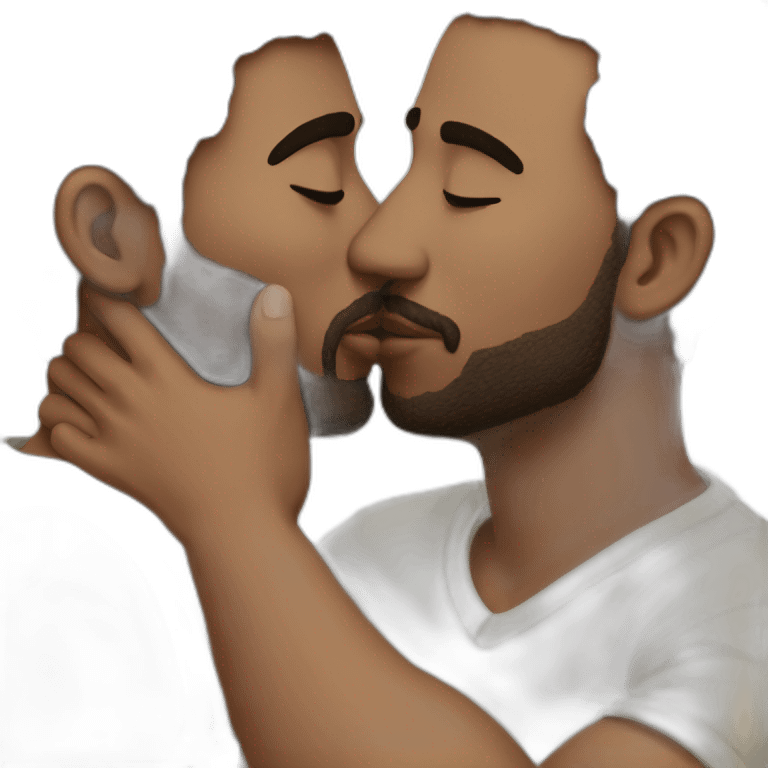 Tow lovers kissing  emoji