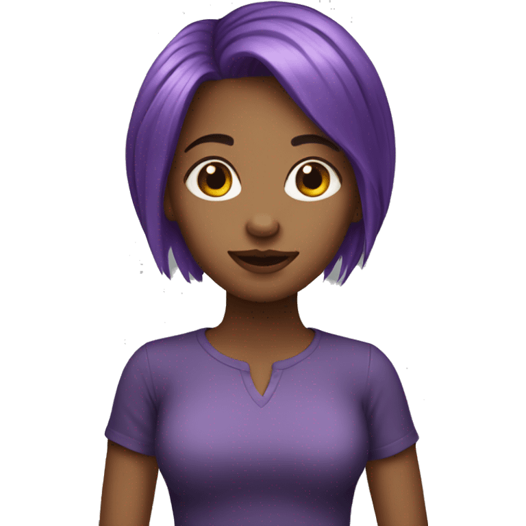 girl with purple hair emoji