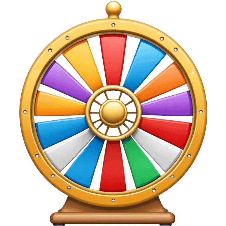 Colorful lucky wheels emoji