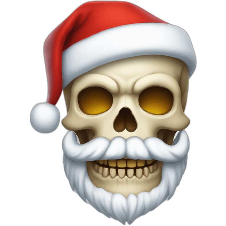 skull santa emoji