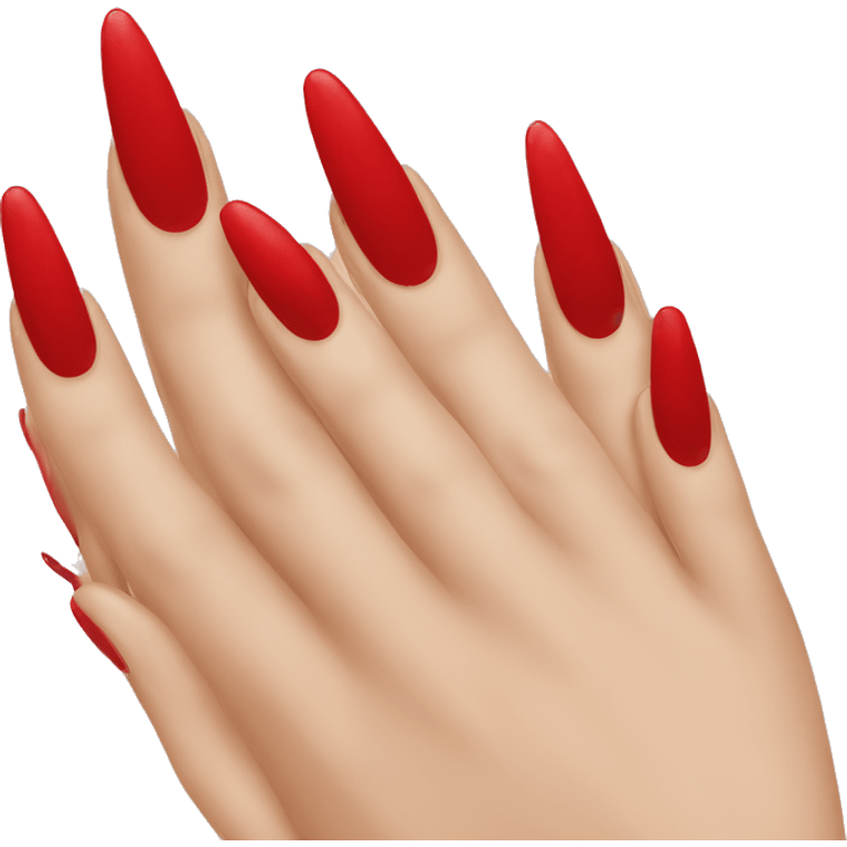 red nails emoji