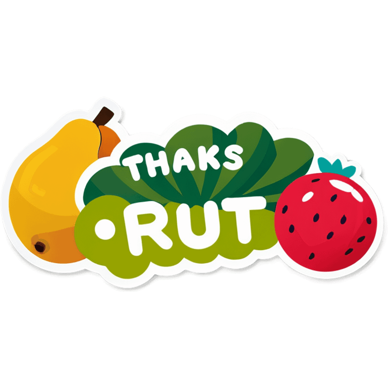 Thanks ya fruit emoji