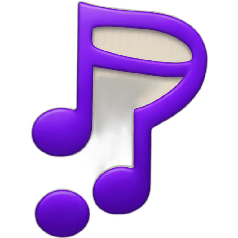 Purple music note emoji