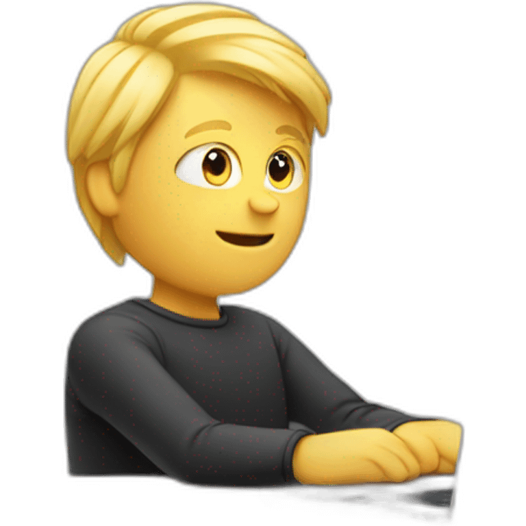 blond-man-behind-laptop emoji