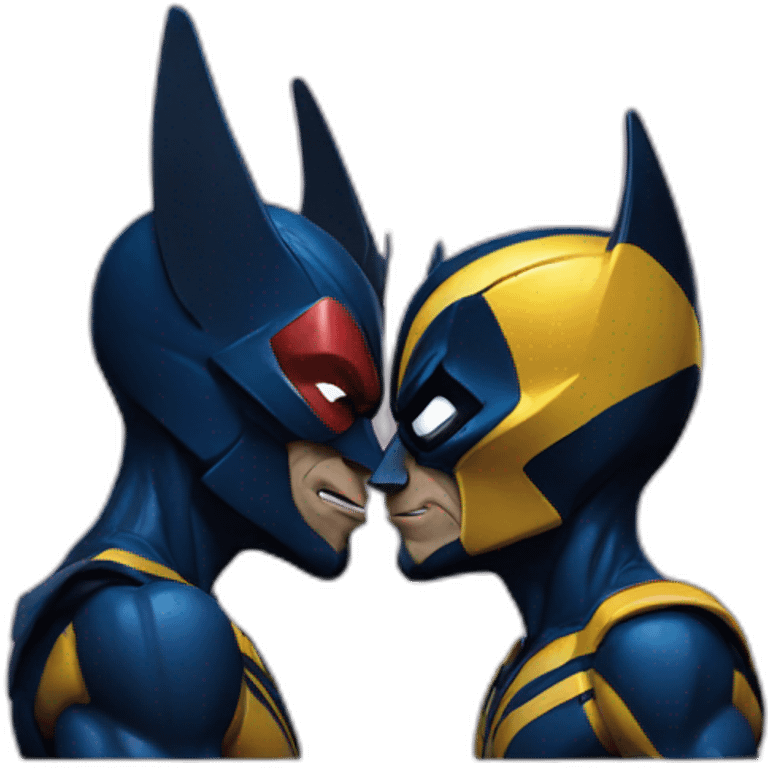 nightcrawler wolverine kissing emoji