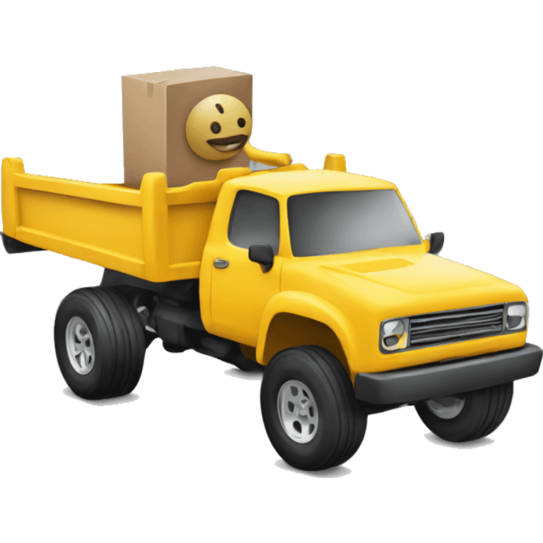 Stick figure driving RC truck emoji