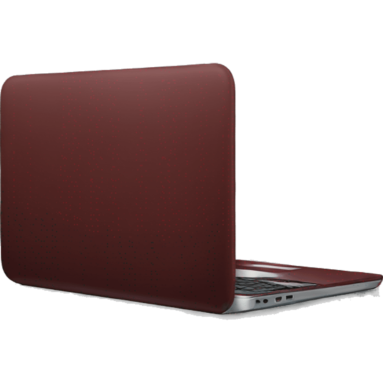 Dark red laptop emoji