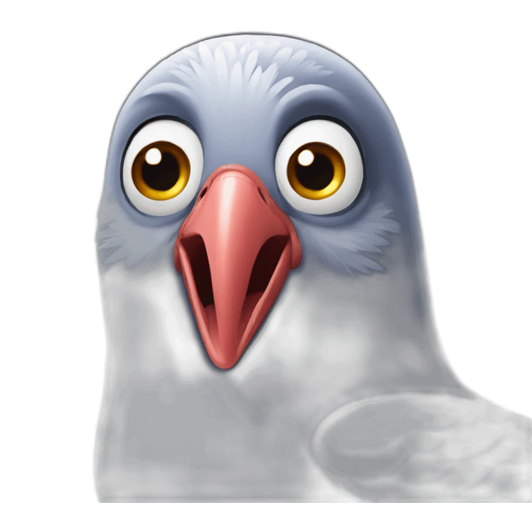 pigeon-face-surprised emoji