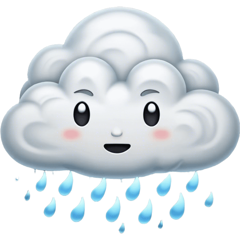 Cinematic Realistic Nimbus Emoji, Dark and foreboding, with thick, heavy clouds swirling ominously in the sky. The clouds are dense with rain, ready to pour down as the atmosphere charges with energy and anticipation. Soft glowing outline, capturing the essence of stormy tension and impending rain in a dense nimbus cloud! emoji