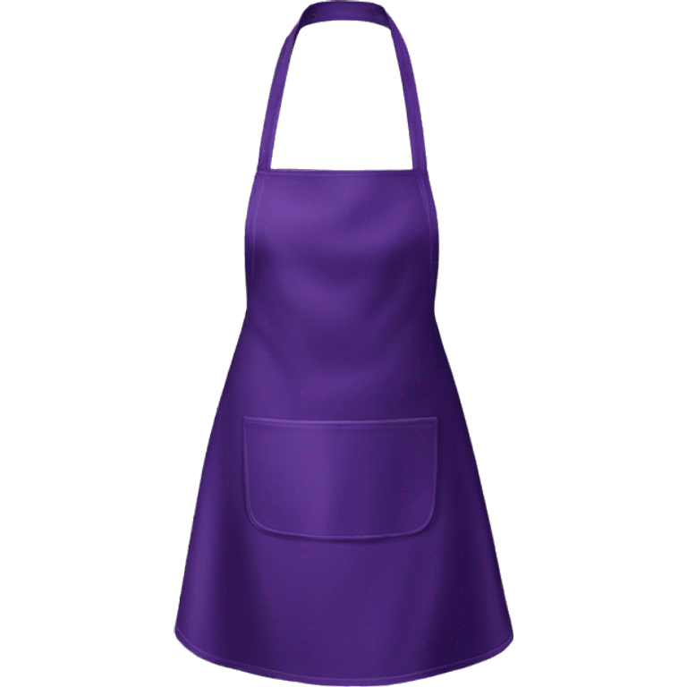 Realistic isolated dark purple kitchen apron  emoji