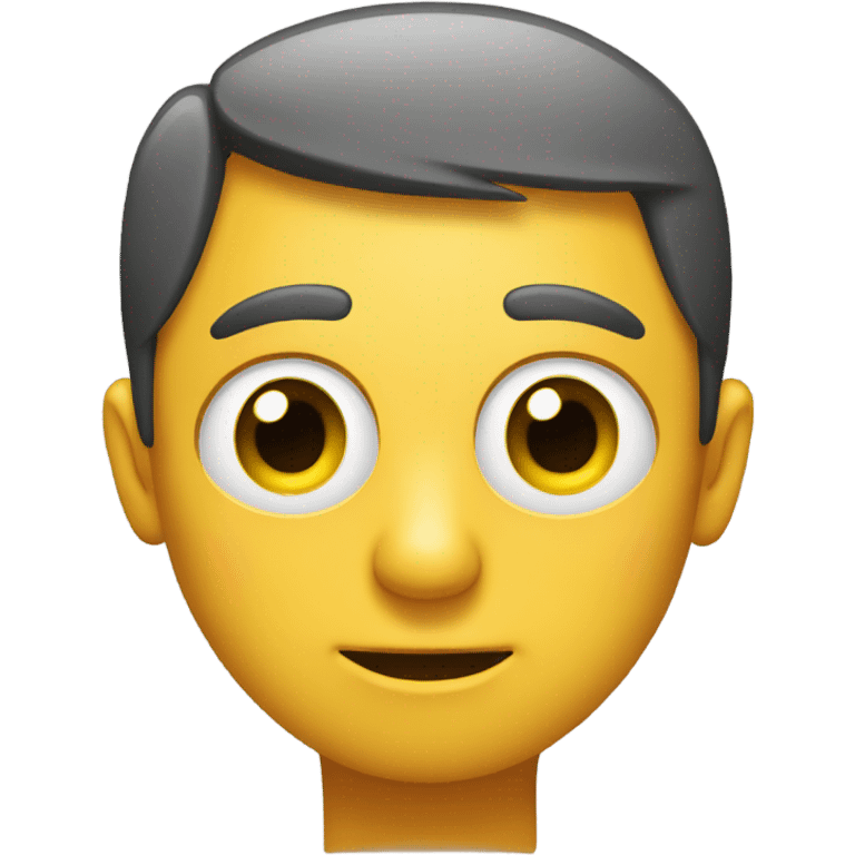 standard emoji with eyes looking to the side in a judgemental manner emoji