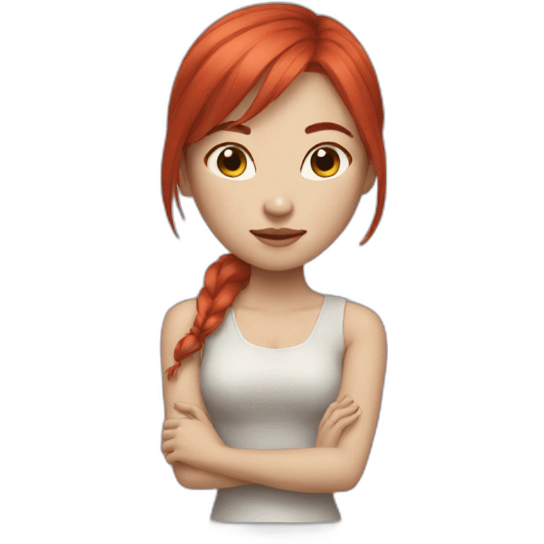 woman Chinese Red hair emoji