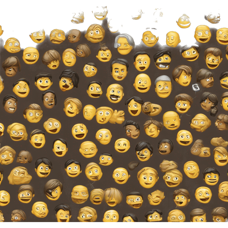 Número 58 feito de tijolos emoji