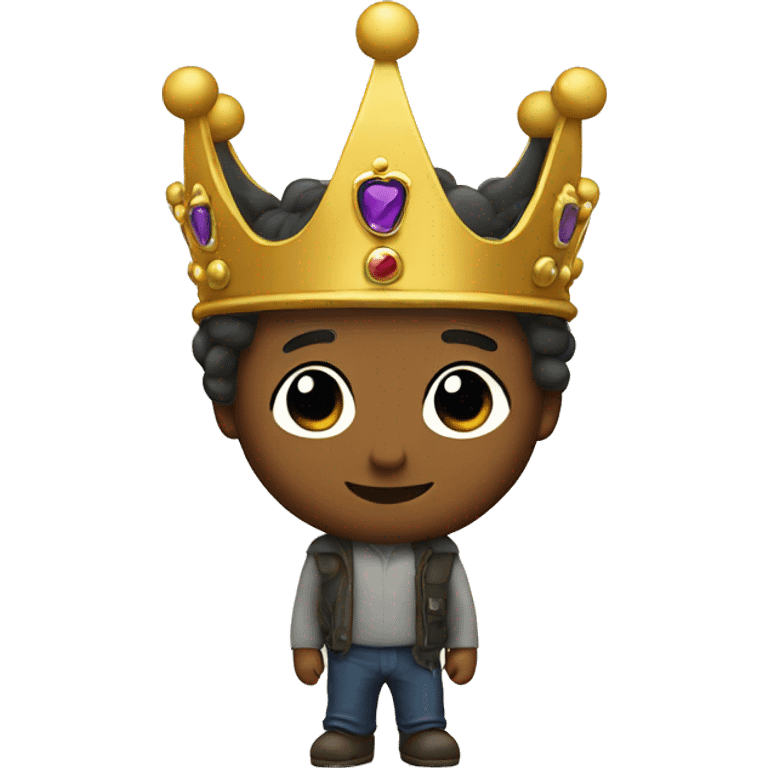 a Crown walking emoji