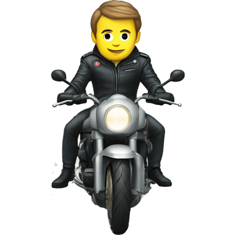 macron en moto emoji